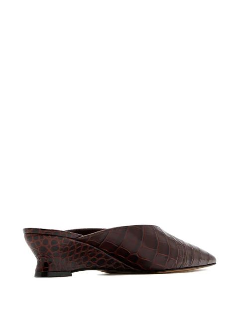 Le Monde Beryl 40mm Victoria micro-wedge mules - Brown