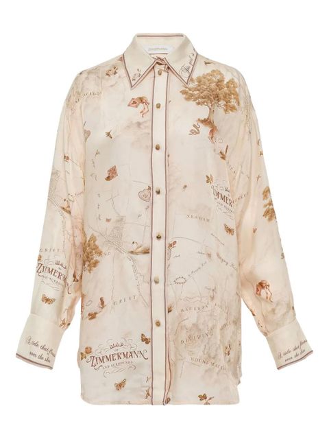 ZIMMERMANN map-print shirt - Neutrals - zdjęcie produktu nr 1