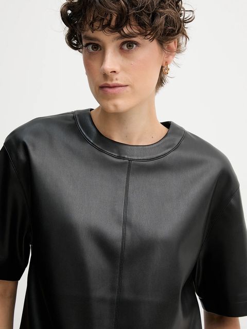 Calvin Klein Jeans bluzka damska kolor czarny gładka LV044D113G