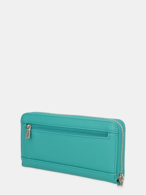 Guess portfel LAUREL damski kolor zielony SWZG74 59146 - zdjęcie produktu nr 2