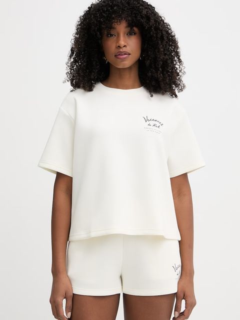 Karl Lagerfeld t-shirt basic damski z modalem - zdjęcie produktu nr 2