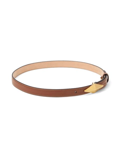 Jimmy Choo diamond-clasp belt - Brown