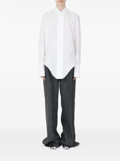 Maison Margiela curved-hem shirt - White