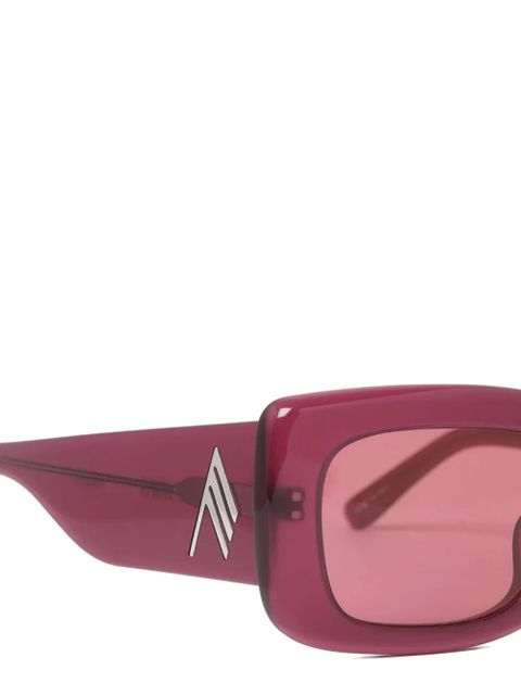 The Attico square-frame sunglasses - Red
