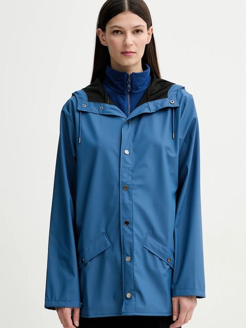 Rains kurtka Jacket W3 kolor niebieski przejściowa 12010