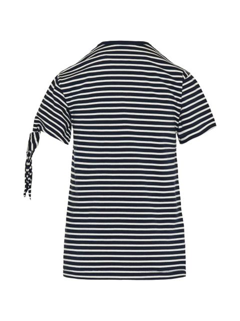 JW Anderson striped tie-sleeve T-shirt - Blue - zdjęcie produktu nr 2