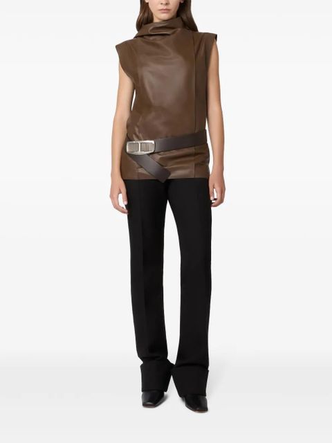 Tod's leather top - Brown