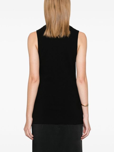 TOTEME cowl-neck top - Black