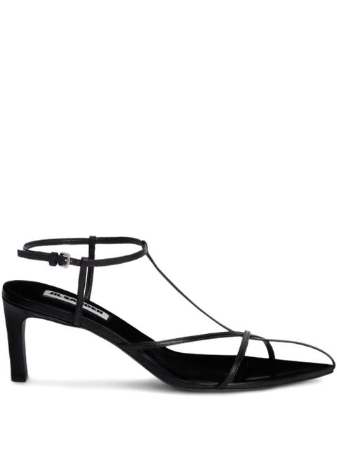 Jil Sander interwoven-straps pointed-toe pumps - Black - zdjęcie produktu nr 1