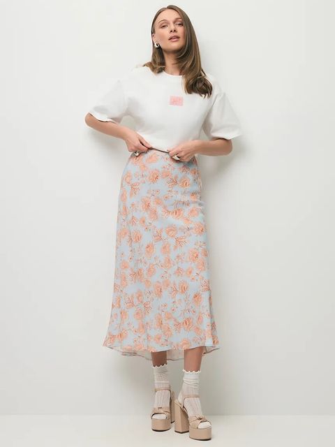 BIZUU spódnica z wiskozy BREE - zdjęcie produktu nr 1