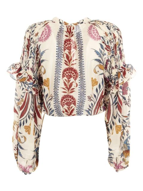 FARM Rio Romantic Lightness blouse - Neutrals - zdjęcie produktu nr 2