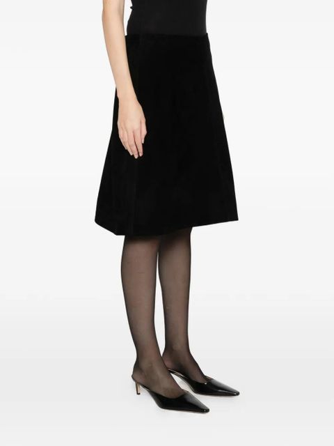 TOTEME suede mini skirt - Black - zdjęcie produktu nr 2