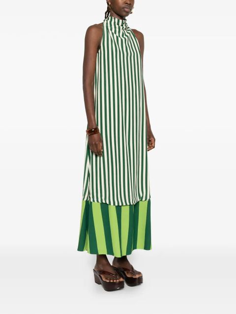 Simon Miller Mona striped midi dress - Green