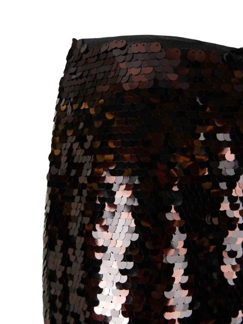 STAUD Ciara sequin high-waisted midi skirt - Brown - zdjęcie produktu nr 2