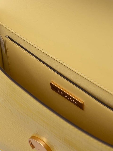 Tory Burch torebka skórzana Robinson Crosshatched