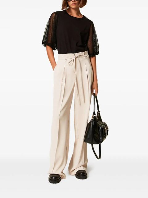 TWINSET drawstring trousers - Neutrals - zdjęcie produktu nr 2