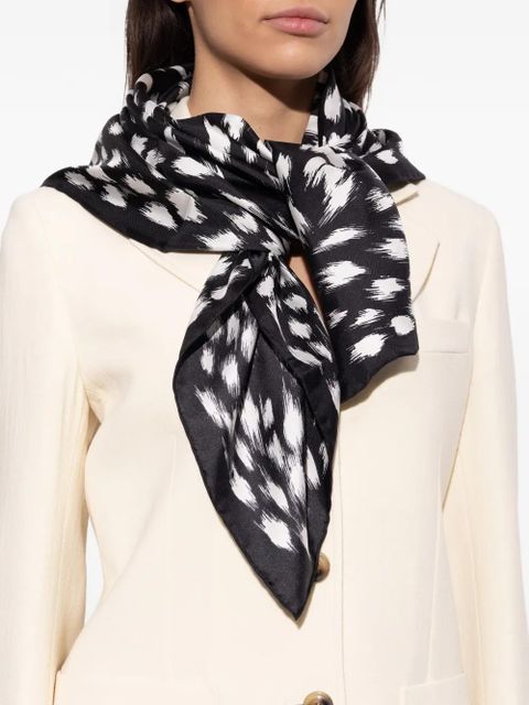 Givenchy patterned scarf - Black