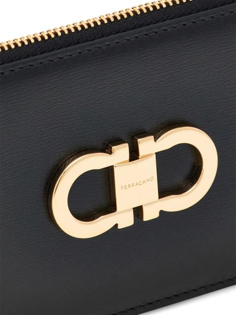 Ferragamo Gancini leather cardholder - Black