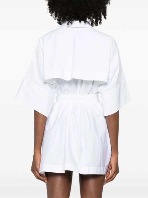 Givenchy belted shirt mini dress - White
