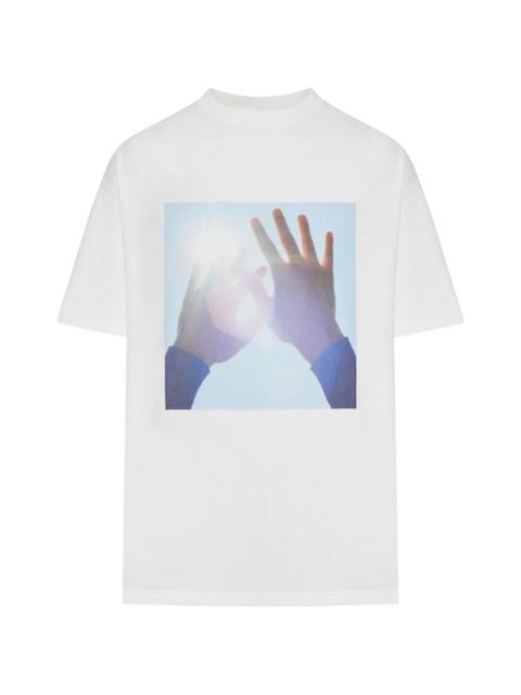 Jil Sander graphic-print cotton T-shirt - White - zdjęcie produktu nr 1