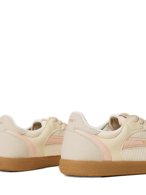 TWINSET panelled lace-up sneakers - Neutrals