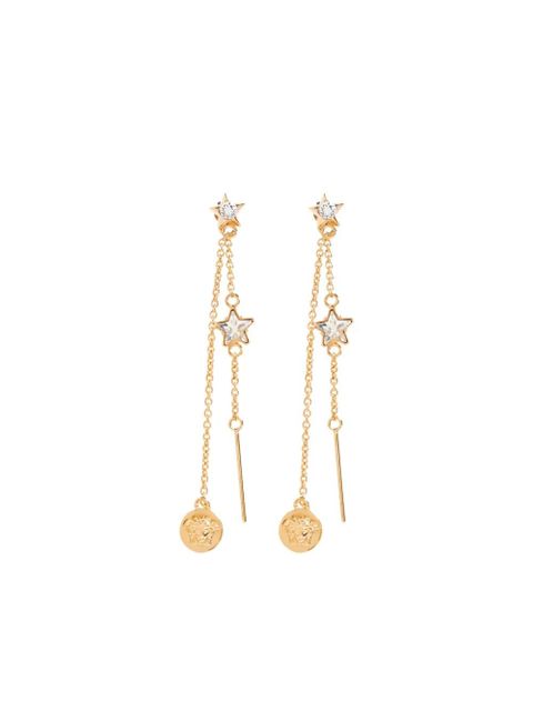 Versace Medusa Star drop earrings - Gold