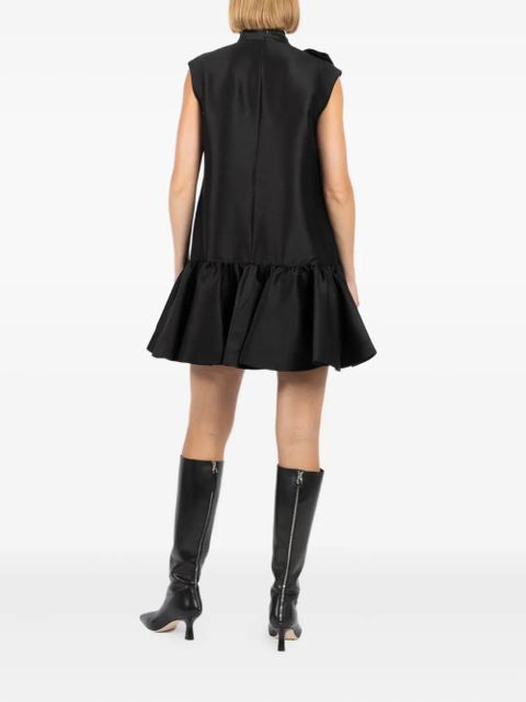 ZIMMERMANN tie-neck flared mini dress - Black