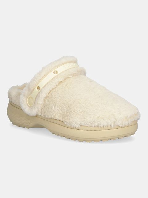 Crocs kapcie Classic Unfurgettable Clog kolor beżowy 211116