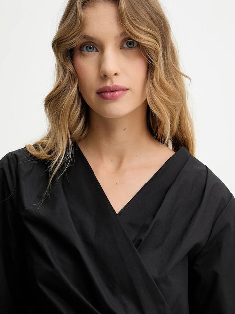 Answear.LAB koszula bawełniana damska kolor czarny regular