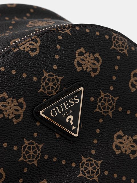 Guess plecak SILIA damski kolor brązowy mały wzorzysty TWGP98 90032