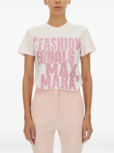 Max Mara graphic-print T-shirt - White - zdjęcie produktu nr 1