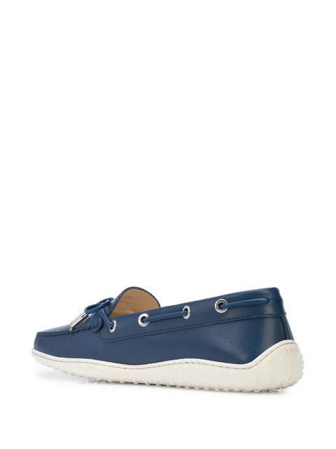 Tod's lace-up leather loafers - Blue - zdjęcie produktu nr 2