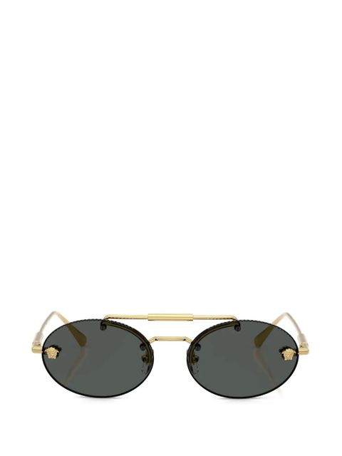 Versace Eyewear Medusa oval-frame sunglasses - Gold - zdjęcie produktu nr 1