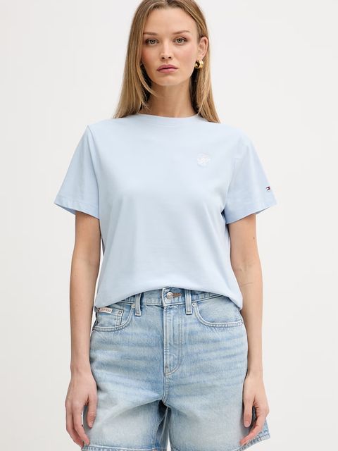 Tommy Hilfiger T-shirt damski z bawełną - zdjęcie produktu nr 1