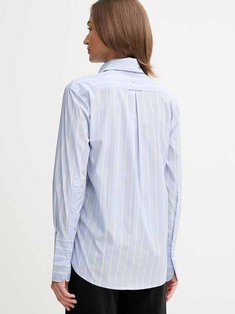 Pedro del Hierro koszula damska kolor niebieski regular z kołnierzykiem klasycznym 6632938