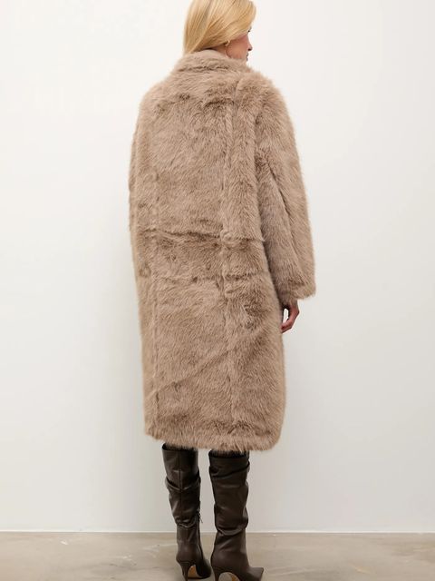 Answear.LAB płaszcz dwustronny kolor brązowy