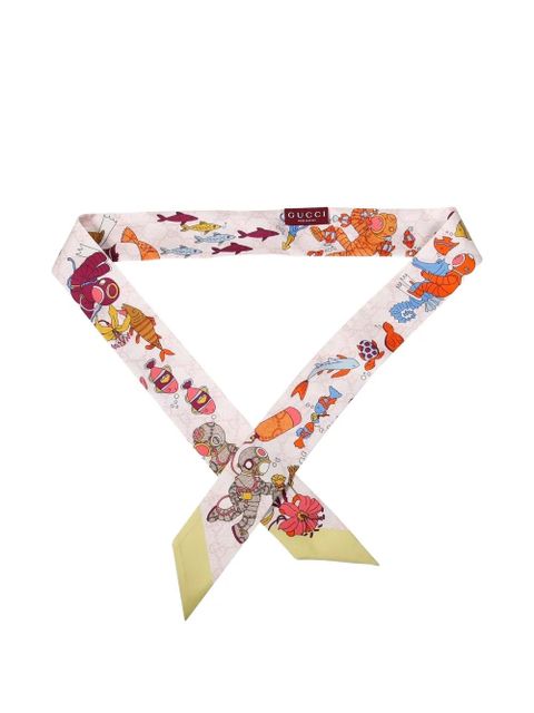 Gucci printed scarf - Pink - zdjęcie produktu nr 1