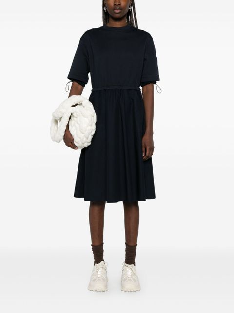Moncler cotton midi dress - Blue