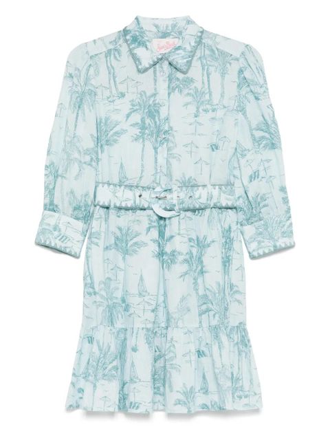 MC2 Saint Barth linen mini dress - Blue - zdjęcie produktu nr 1
