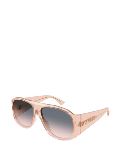 Chloé Eyewear oversized-frame sunglasses - Pink - zdjęcie produktu nr 2