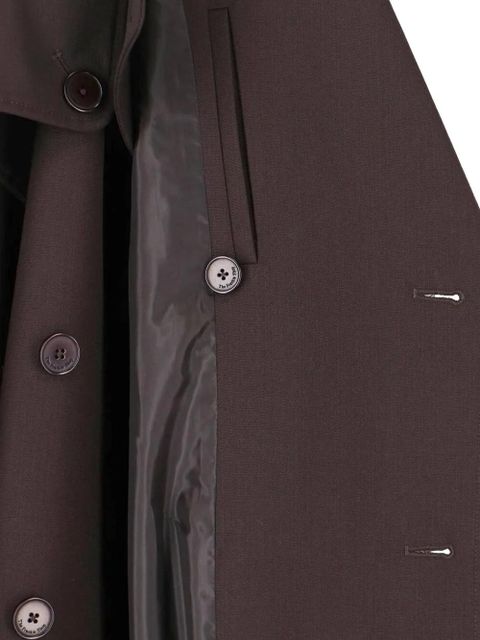 The Frankie Shop Dursley double-breasted trench coat - Brown