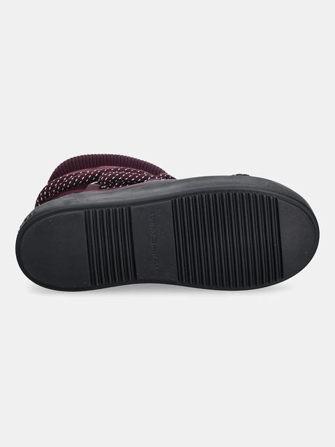 Tommy Hilfiger śniegowce SNOW BOOT WATER REPELLENT kolor bordowy FW0FW09260