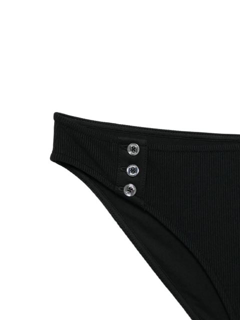 TOTEME ribbed button bikini bottom - Black