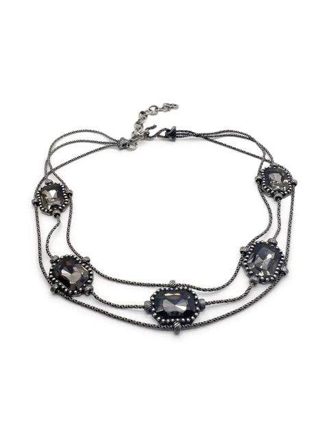Christian Dior Pre-Owned 2000s crystal-embellished choker - Grey - zdjęcie produktu nr 1