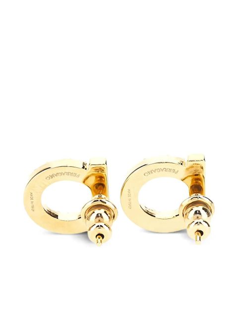 Ferragamo embellished Gancio earrings - Metallic