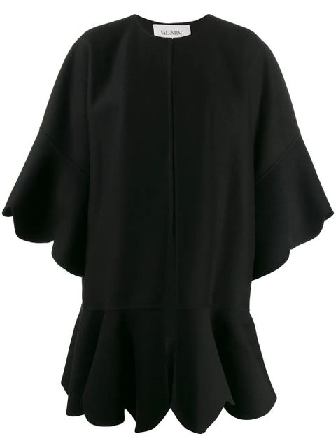 Valentino Garavani scalloped edge cape - Black - zdjęcie produktu nr 1