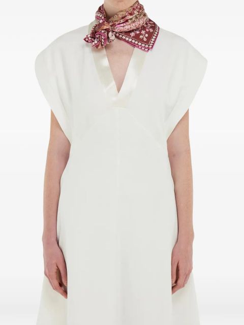 Ferragamo Palazzo-print silk scarf - Red - zdjęcie produktu nr 2