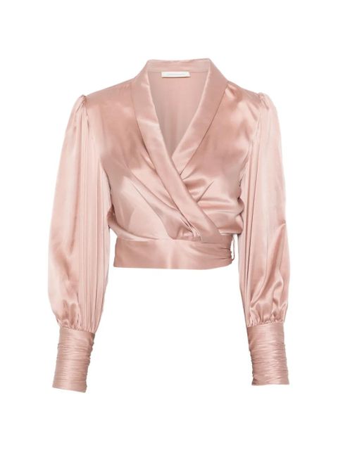 ZIMMERMANN wrap-design blouse - Pink - zdjęcie produktu nr 1