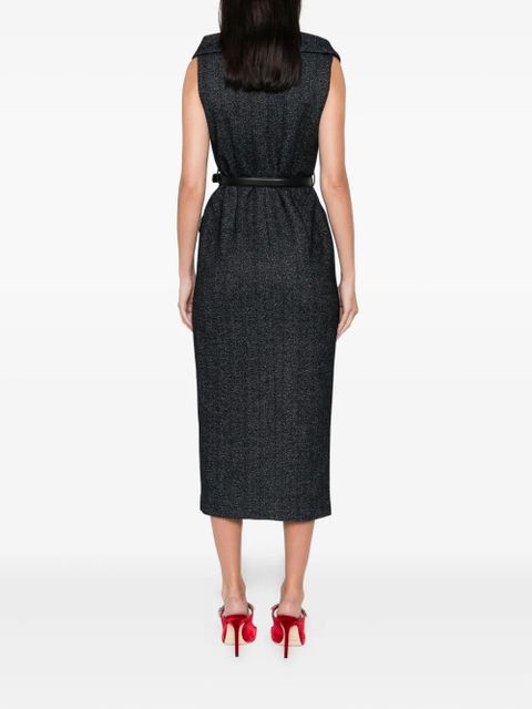 Self-Portrait double-breasted belted midi dress - Blue - zdjęcie produktu nr 2