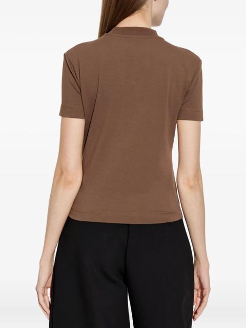Jacquemus logo-patch T-shirt - Brown